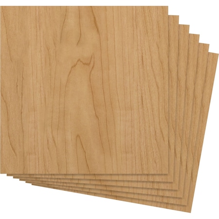 11 3/4W X 11 3/4H X 1/4T Wood Hobby Boards, Maple, 6PK